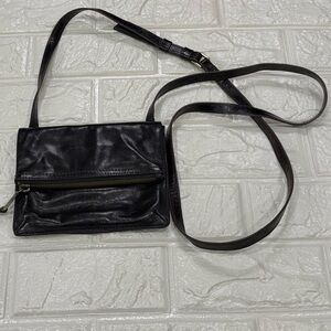 HOBO Black Leather Crossbody Bag